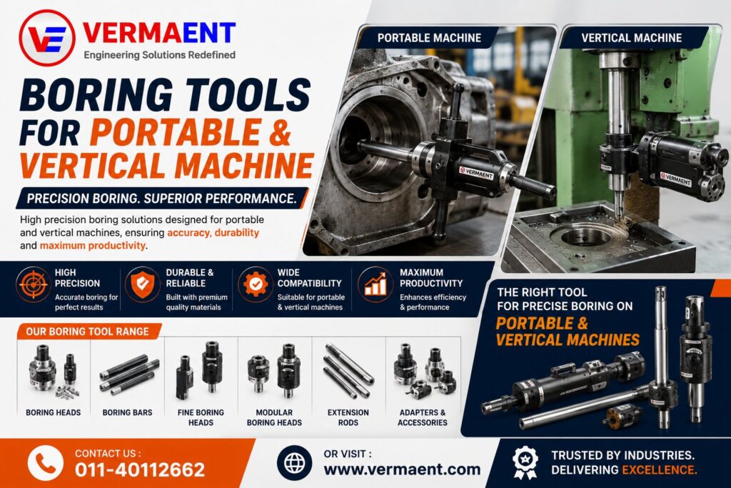 Boring Tools For Portable & Vertical Machine